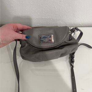 Marc Jacobs Charcoal Leather Crossbody Bag